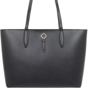KATE SPADE NEW YORK ADEL LEATHER LARGE TOTE Black
